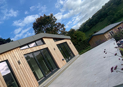 New-build New Build Construction with beautiful wooden features.