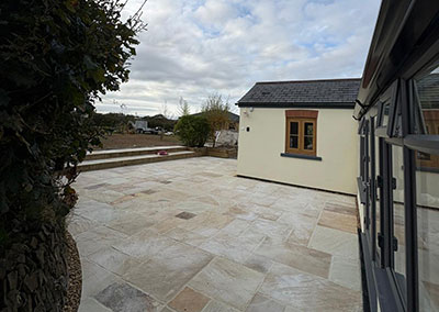 finished-patio Completed Patio for Residential Home.