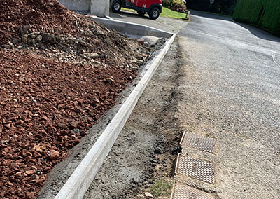 kerbs Kerb Construction to help with Drainage Solutions.